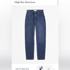 High Rise Abercrombie & Fitch denim Mom Jeans